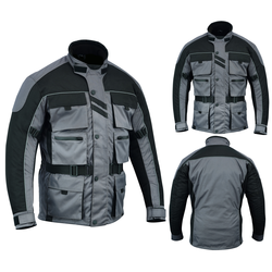 Six Pocket Textile Jacket - Grey