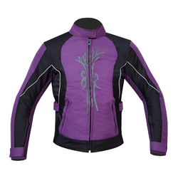 Ladies Cordura Jacket - Black/Purple