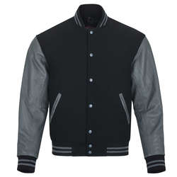 Varsity Jacket - Black/Grey