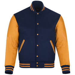 Varsity Jacket - Navy/Gold